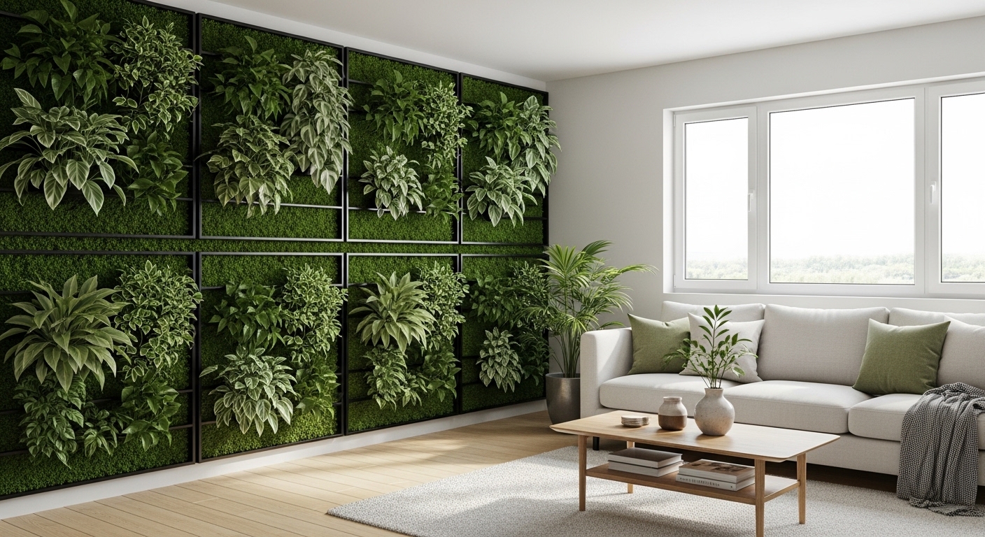 Biophilic living room design Mumbai