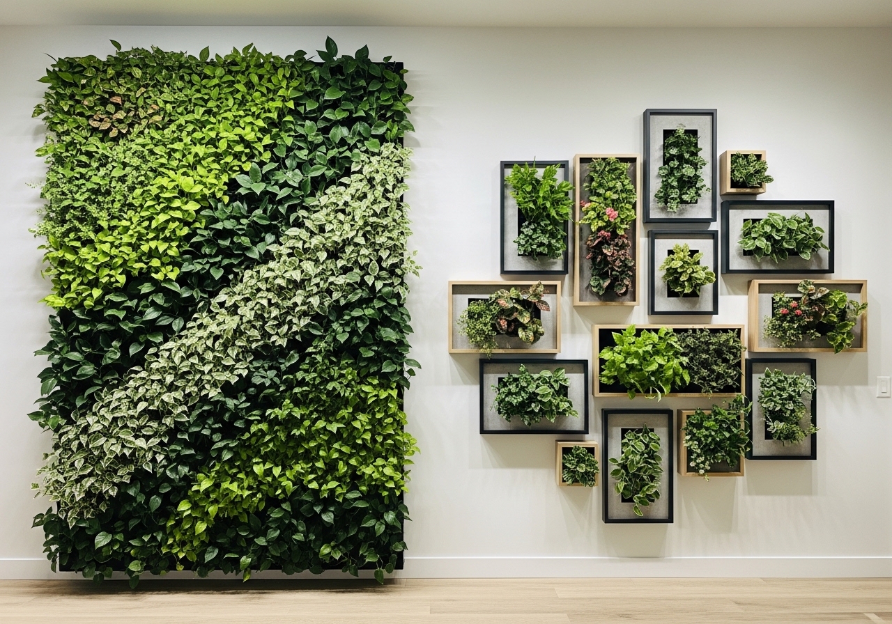 Green wall interior design