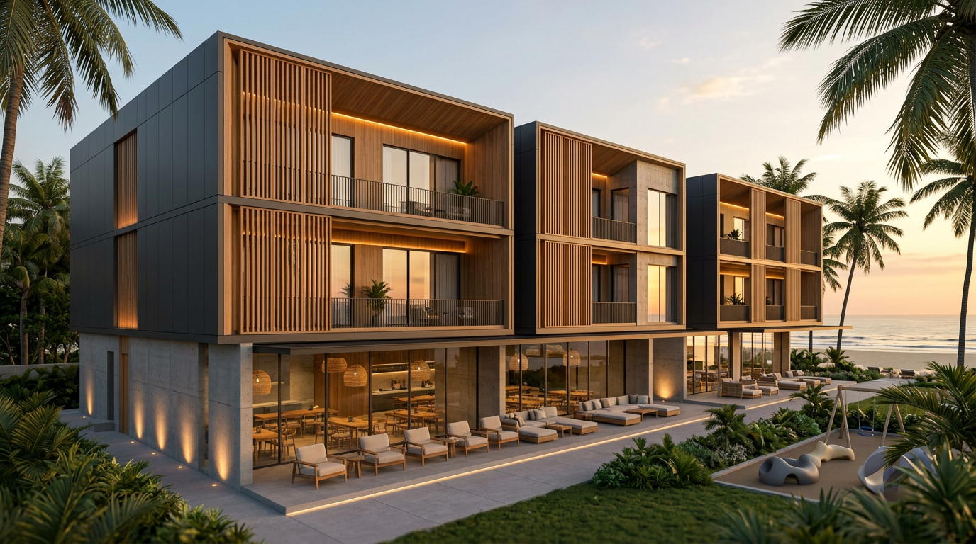Ultra-Modern Urban Residential Facade