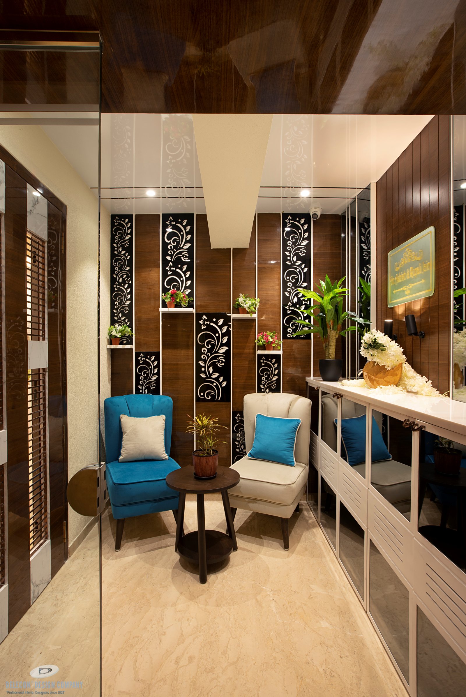 Main entrance interior design for 4 BHK home in Panvel