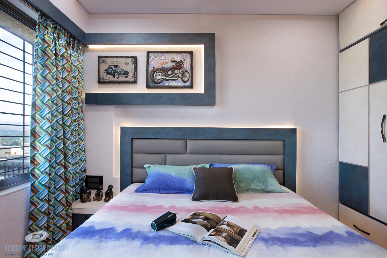 Kids bedroom study and storage planning