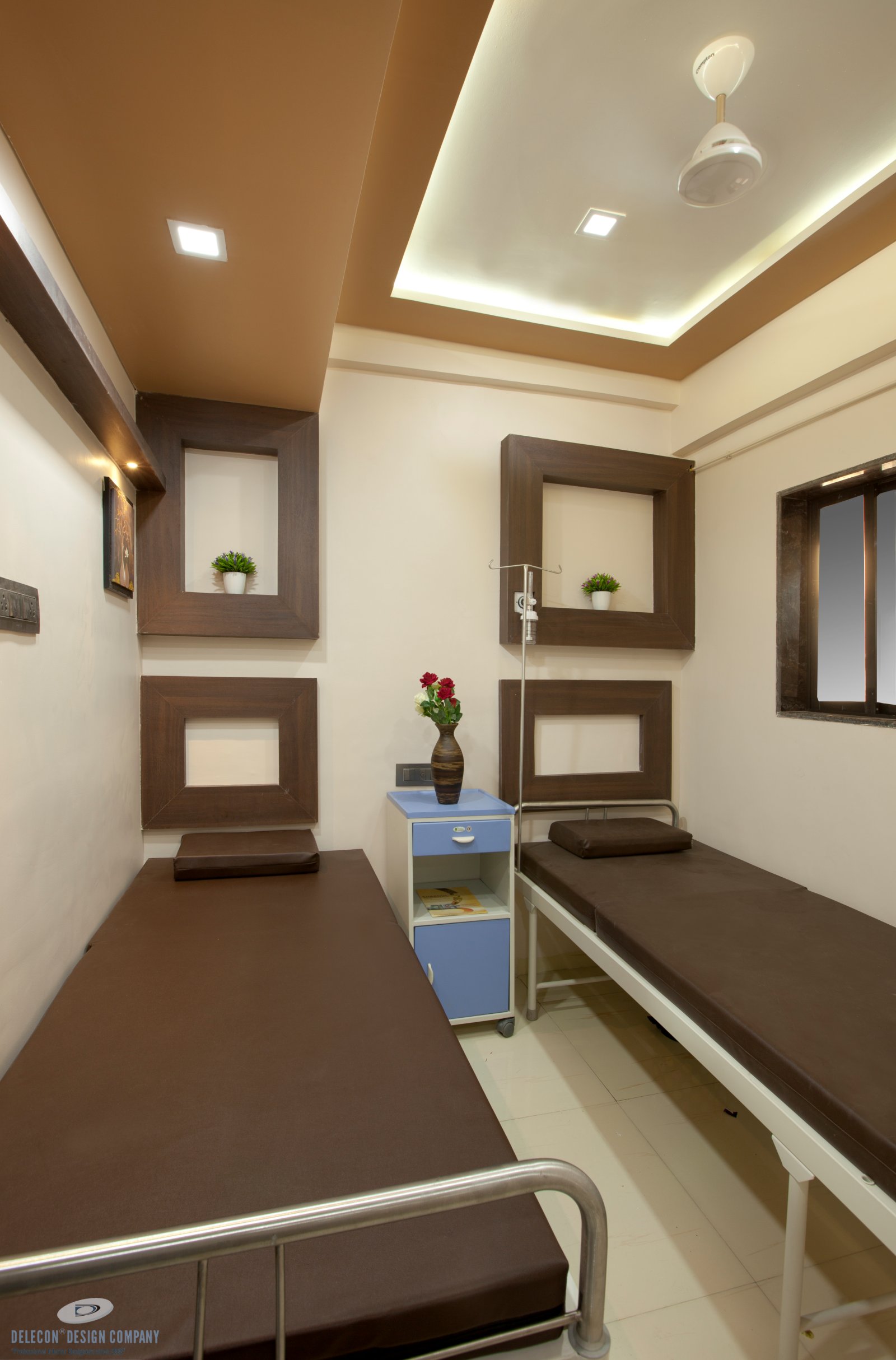 Hospital room furniture and TV unit