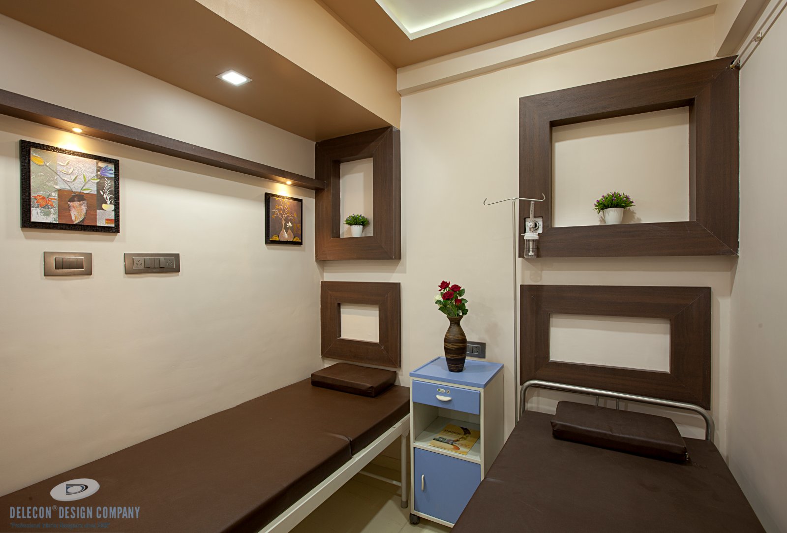Deluxe patient room interior overview