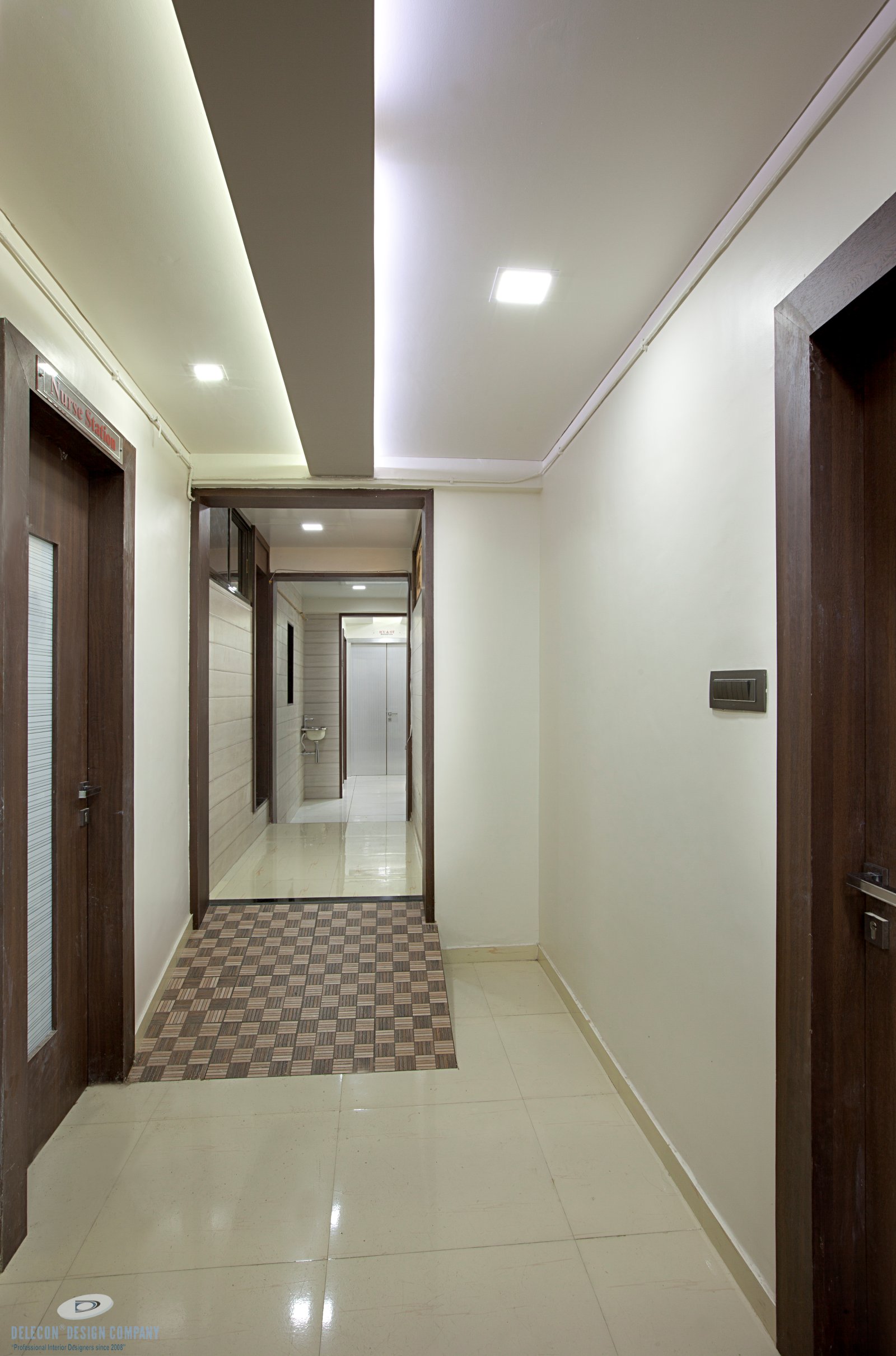 Hospital passage interior overview