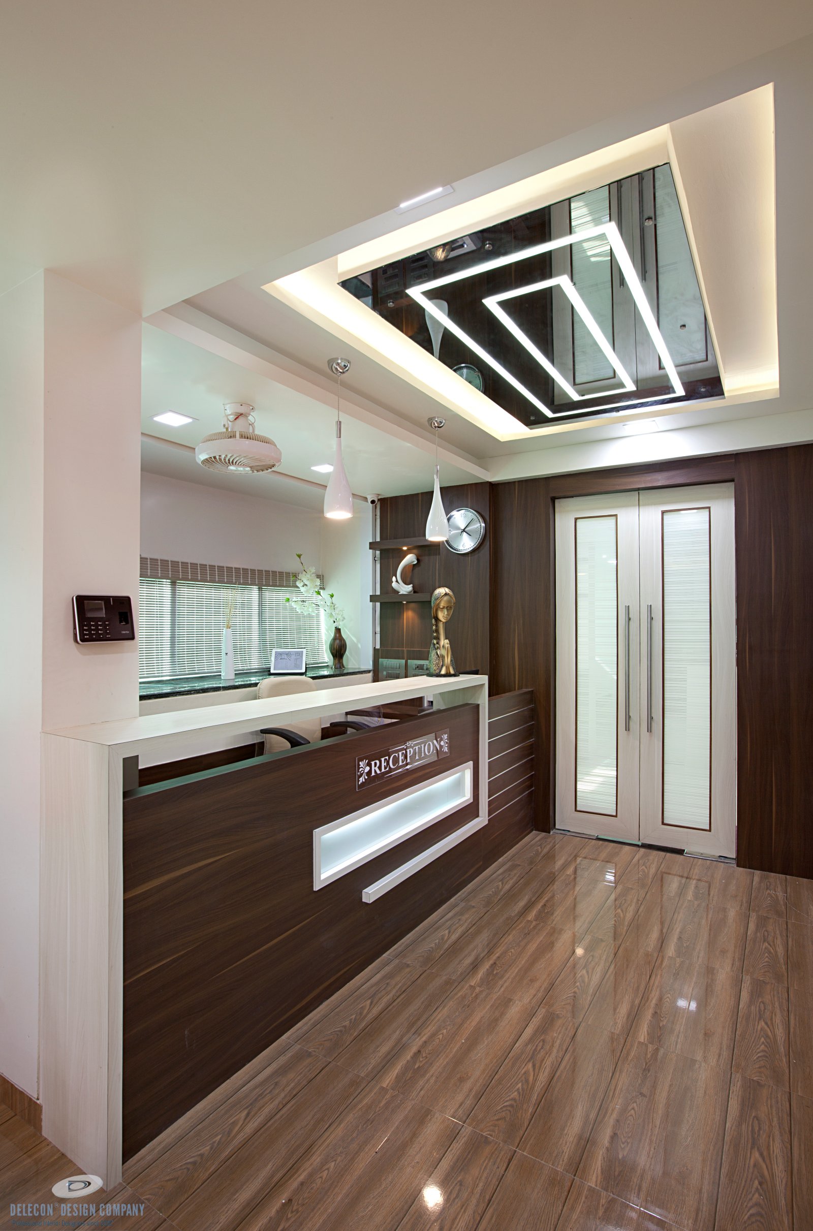 Registration and reception counter design in hospital