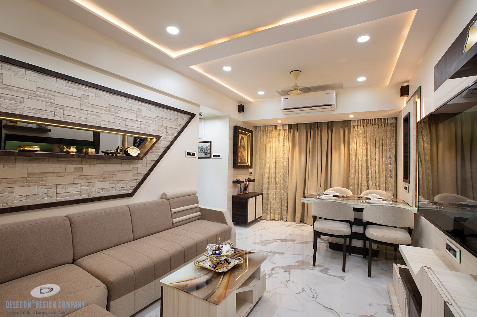 Custom Sofa Wall Panelling