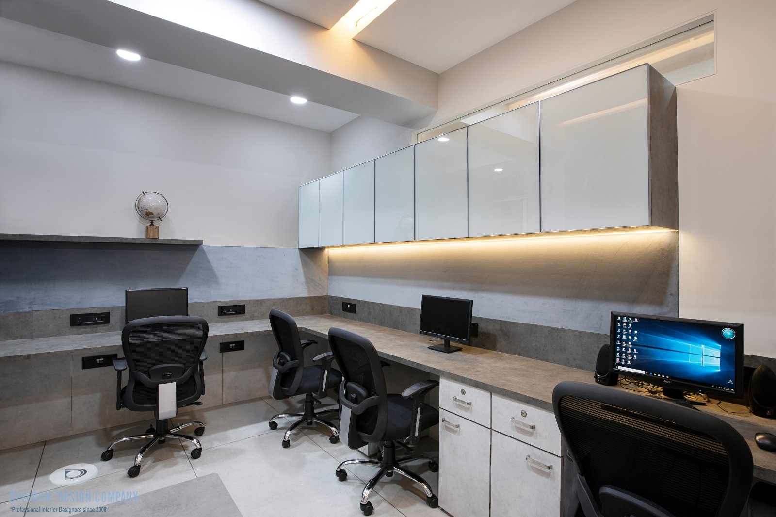 Accounts section interior design at Millennium Group office in Navi Mumbai