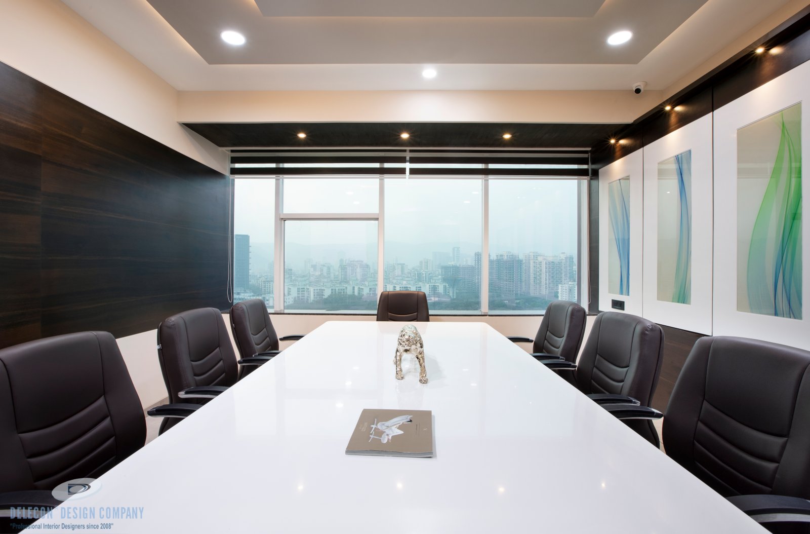 Board room view 2 with presentation wall