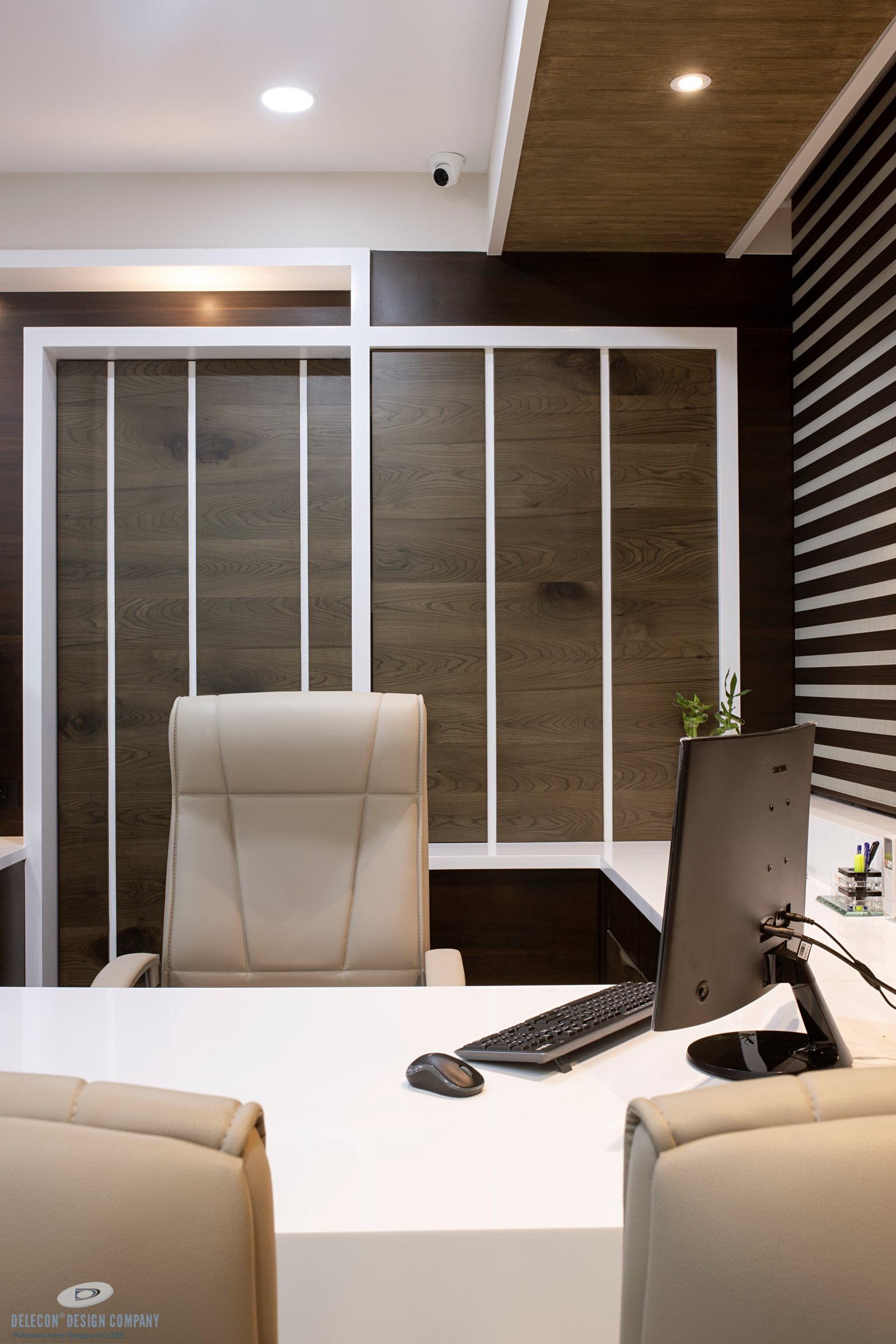 Director cabin interior design for Millennium Group office in Navi Mumbai