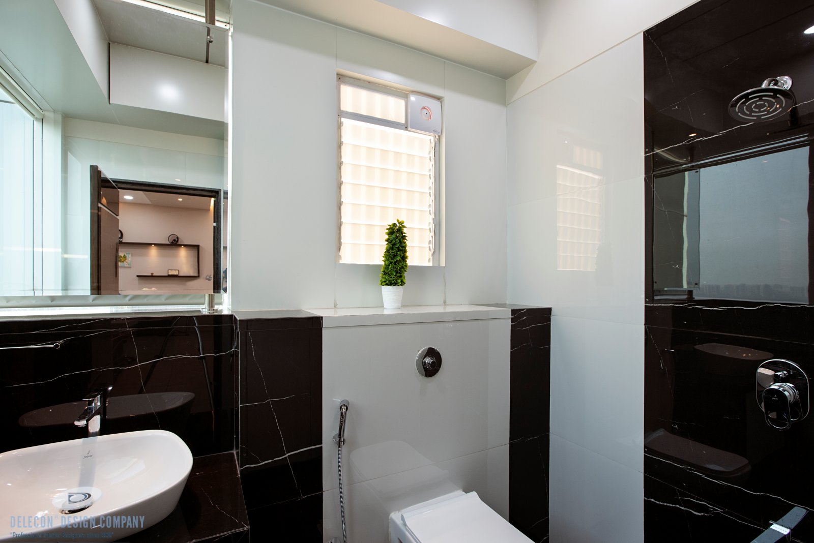 Director washroom design view 1 at Millennium Group executive office