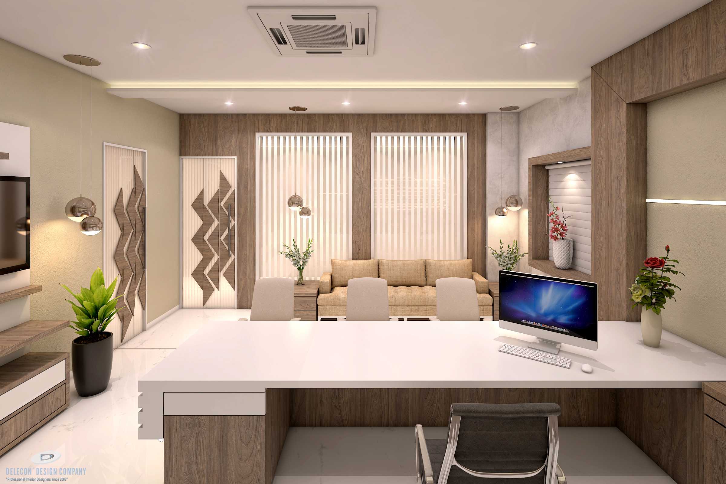 Overall office interior composition – Shree Ram Mills Karnataka