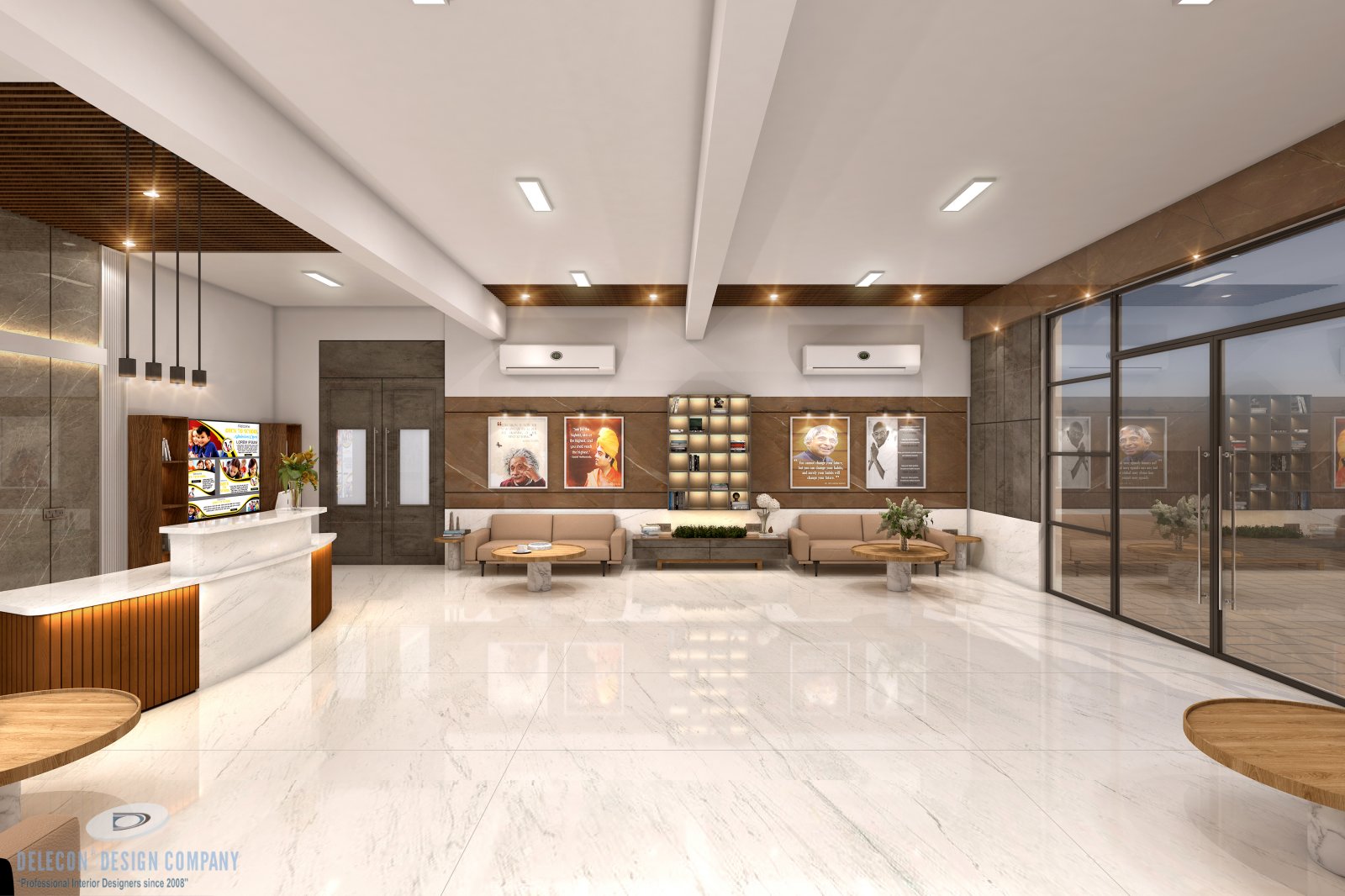 Overall reception view