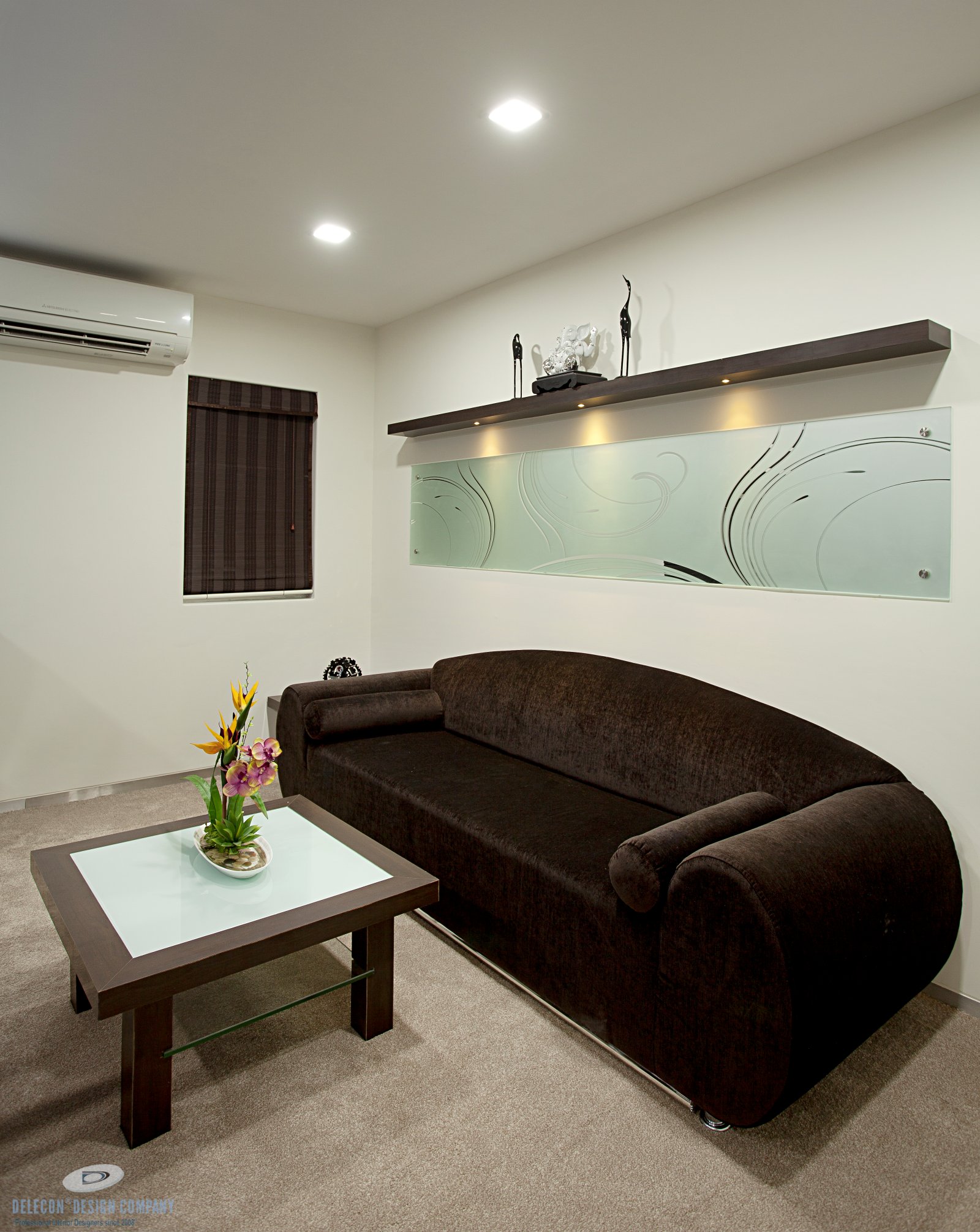 Director cabin office interior design at Shelton Group head office Mumbai