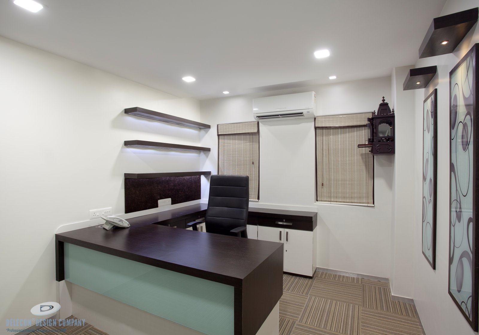 General executive cabin design in Mumbai at Shelton Group office