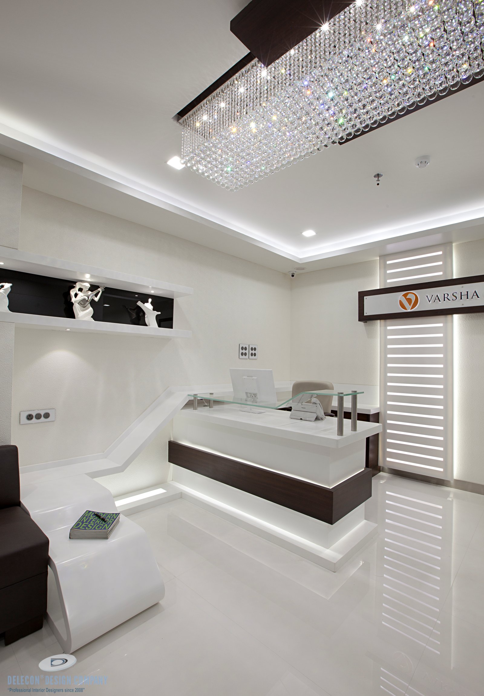 Side angle of premium reception design at Belapur